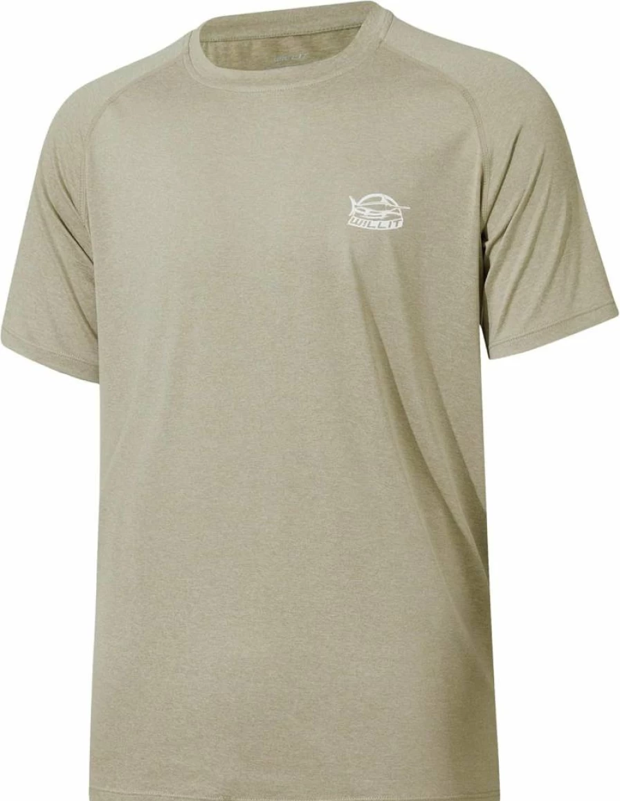 Willit Men's UPF 50+ Sun Protection Swim Shirt - Quick Dry Short Sleeve Rashguard for Swimming & Water Sports