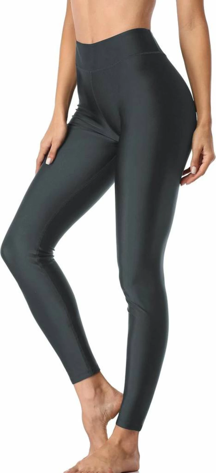 ATTRACO Women's High Waisted Swim Leggings - UPF 50+ Quick Dry Bathing Suit Bottoms for Beach & Pool