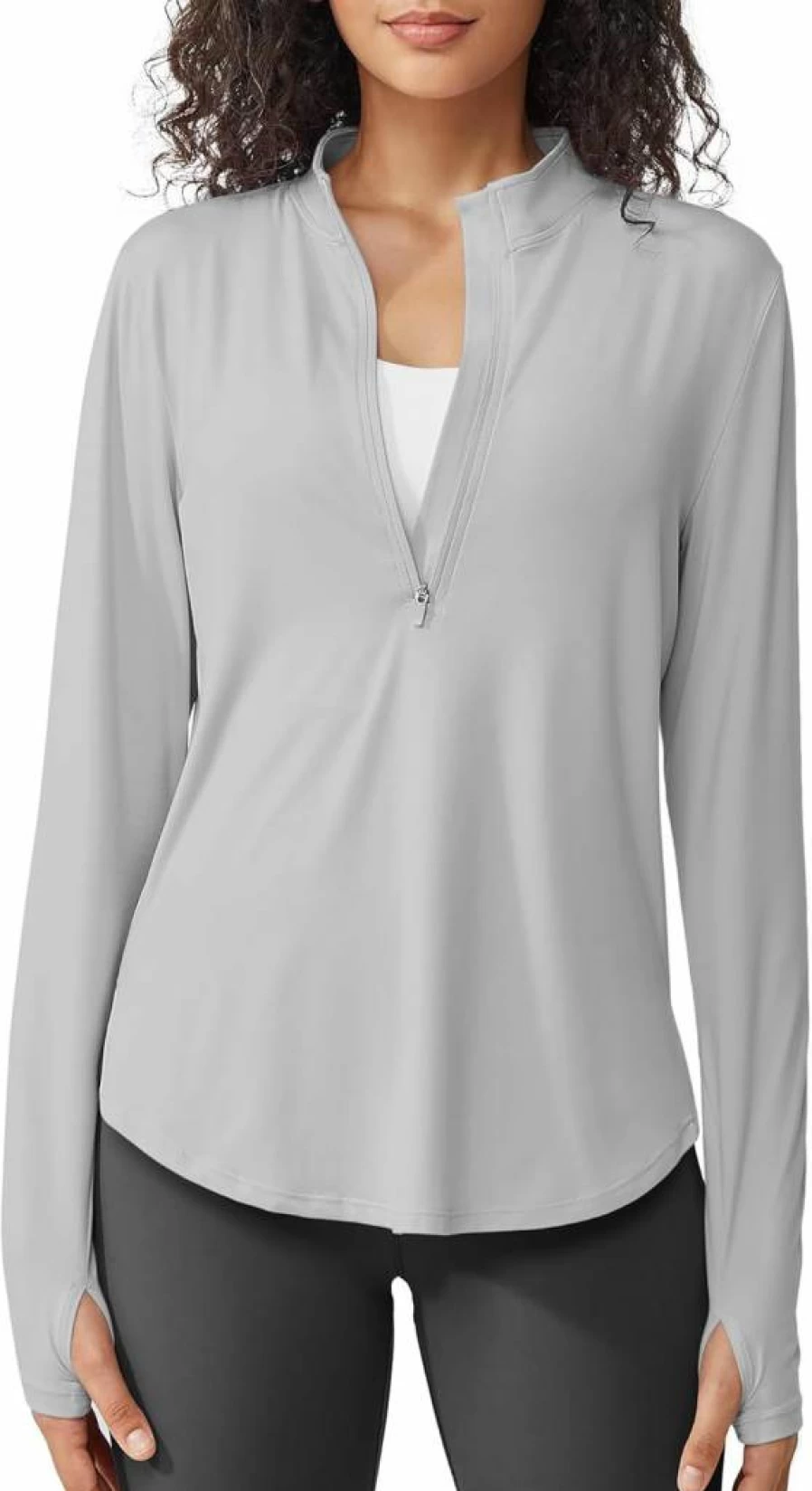 G4Free Women's UPF 50+ Sun Protection Shirt - Lightweight Quick-Dry Long Sleeve Workout Top for Running & Outdoor Activities
