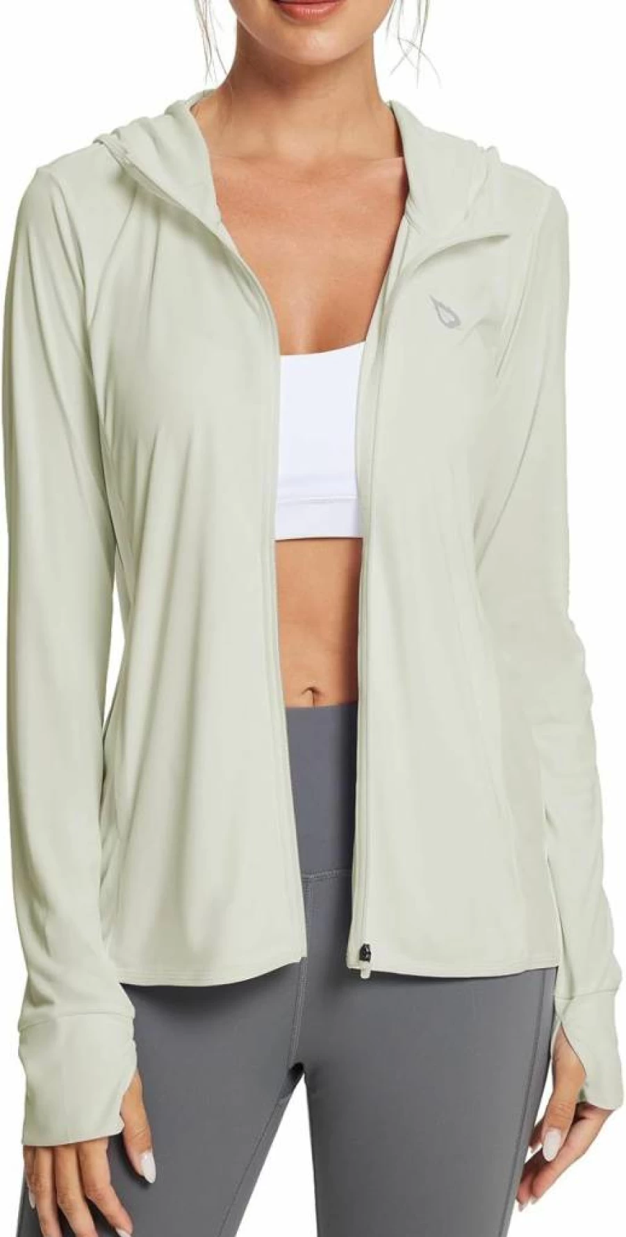 Baleaf Women's Lightweight Sun Protection Hoodie Jacket - UPF 50+ Long Sleeve Cover Up Shirt for Outdoor Activities