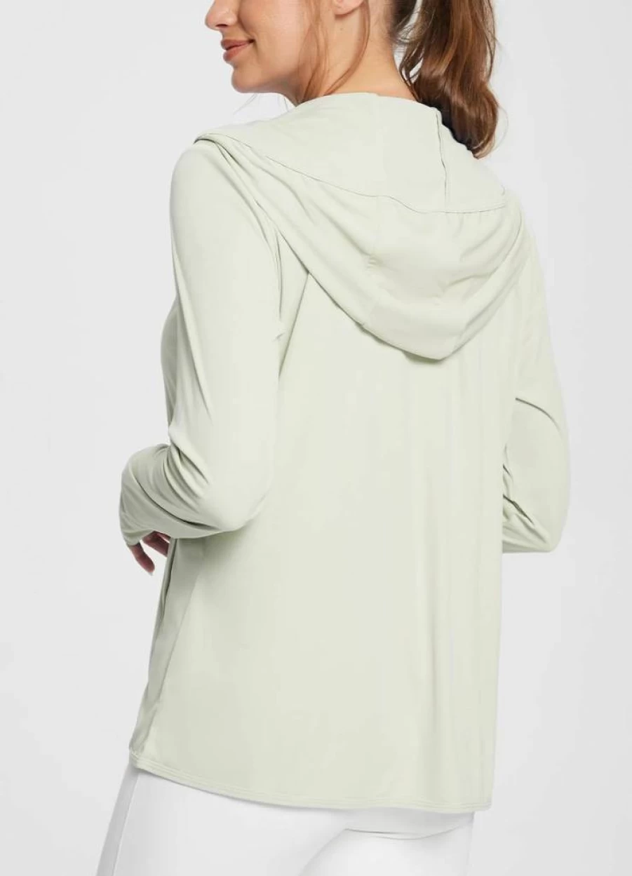 Baleaf Women's Lightweight Sun Protection Hoodie Jacket - UPF 50+ Long Sleeve Cover Up Shirt for Outdoor Activities