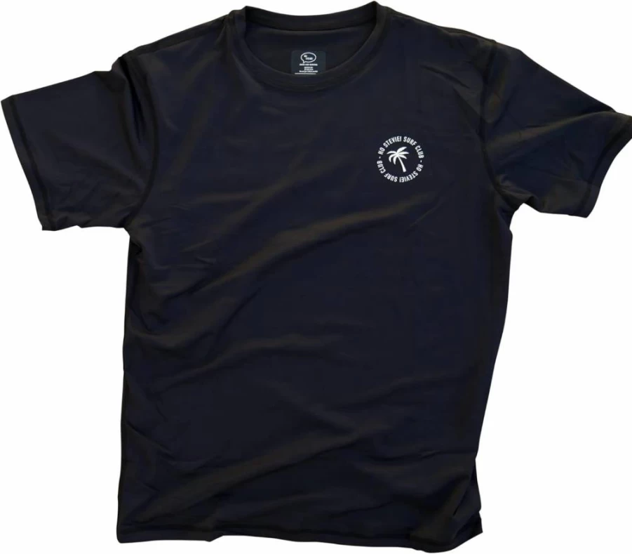 Ho Stevie! Men's UPF 50+ Short Sleeve Rash Guard - Loose Fit Surf & Swim Shirt for UV Protection