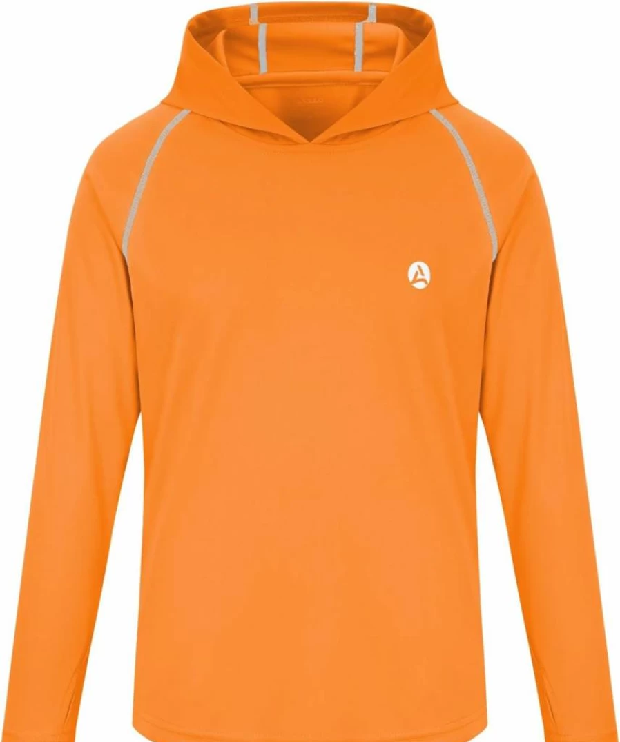 AODULO UPF50+ Sun Protection Hoodie for Boys & Girls - Long Sleeve Quick Dry Rash Guard with Thumbholes for Swimming, Hiking & Outdoor Activities
