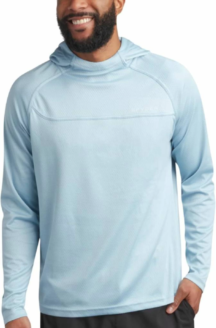 Spyder Men's UPF 50+ Long Sleeve Sun Hoodie - Quick Dry Moisture Wicking Rash Guard for Swimming, Fishing & UV Protection