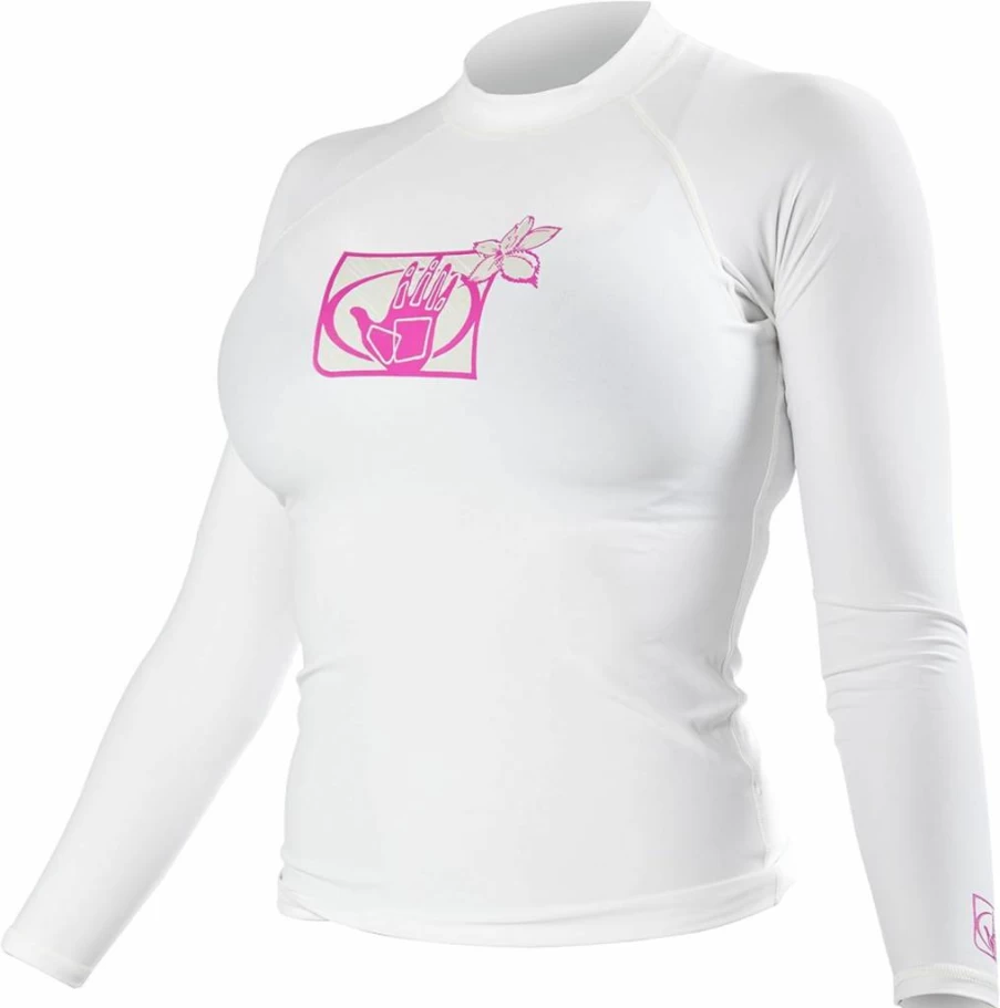 Body Glove Women's Long Sleeve Rashguard Top - Basic Fitted LA Swim Shirt for Sun Protection