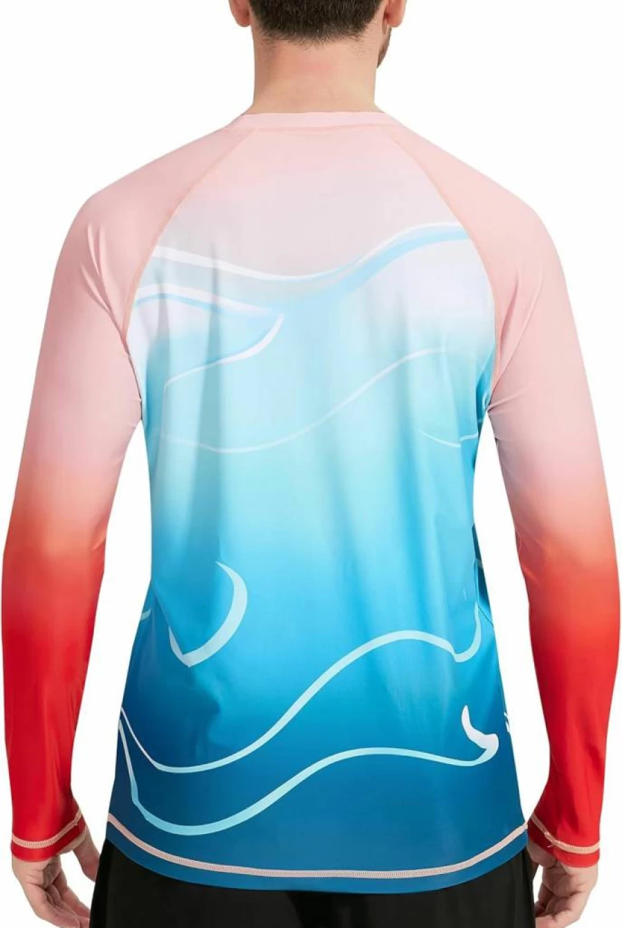 VAYAGER Men's UPF 50+ Sun Protection Short Sleeve Rash Guard Shirt - Quick Dry Swim Shirt for Surfing, Fishing & Beach Activities