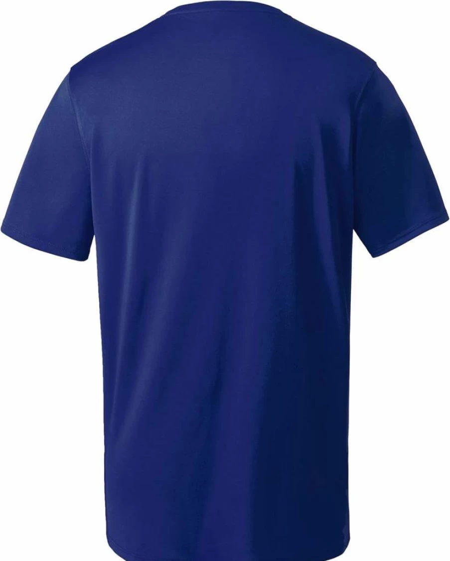 Speedo Men's UV Protection Short Sleeve Swim Shirt - Quick Dry Rash Guard for Swimming & Water Sports
