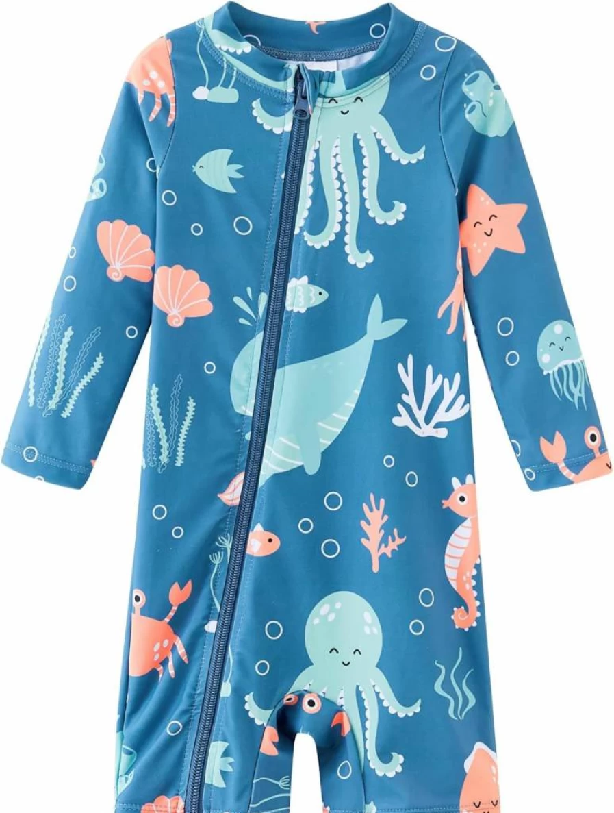 UMELOK UPF 50+ Baby Boy Rash Guard Swimwear Sun Protection Swim Suit