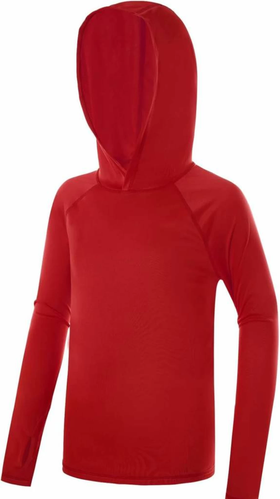 Poekuao UPF 50+ Boys Rash Guard Hoodie - Quick Dry Long Sleeve Swim Shirt for Sun Protection, Fishing, Beach & Water Activities