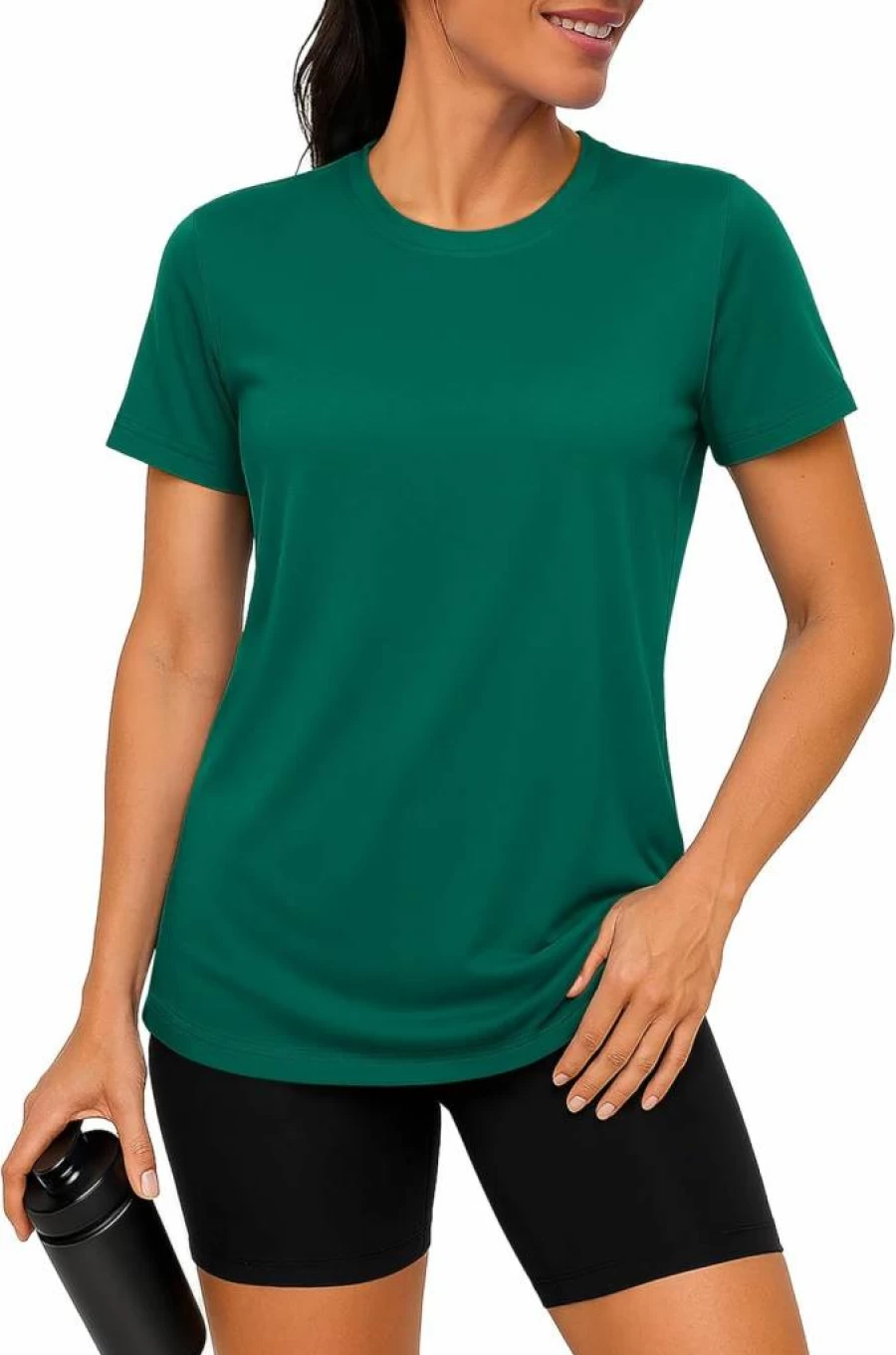 TACVASEN Women's UPF 50+ Quick Dry Short Sleeve T-Shirt - Athletic Running & Workout Top Sun Protection Activewear