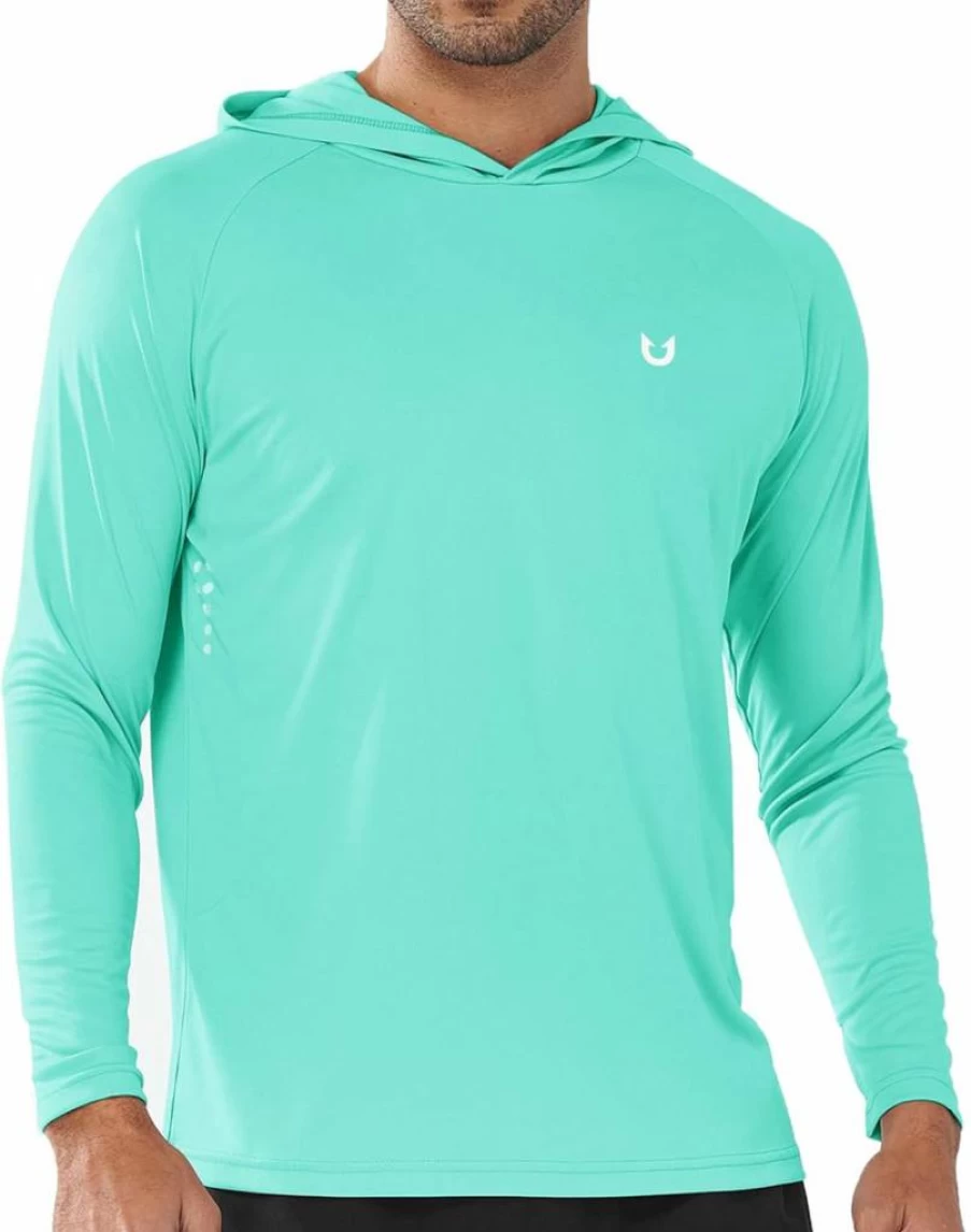 NORTHYARD Men's UPF 50+ Sun Protection Hoodie - Long Sleeve Quick Dry UV Shirt for Fishing, Swimming, Running & Outdoor Activities
