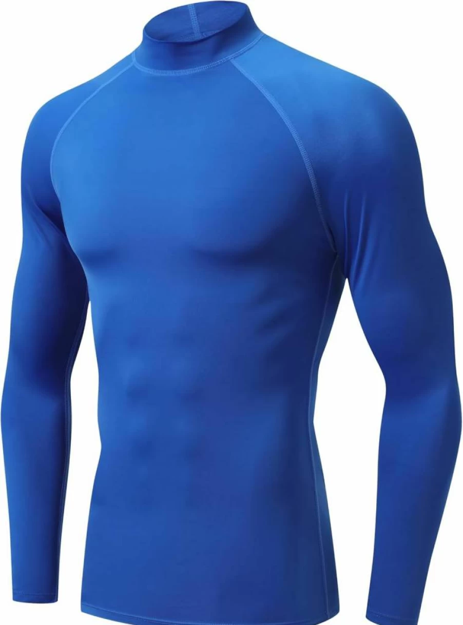 Witkey Men's UPF 50 Sun Protection Rash Guard Shirt - Quick Dry Swim Shirt for Swimming, Fishing & Running - Fitted UV Rashguard