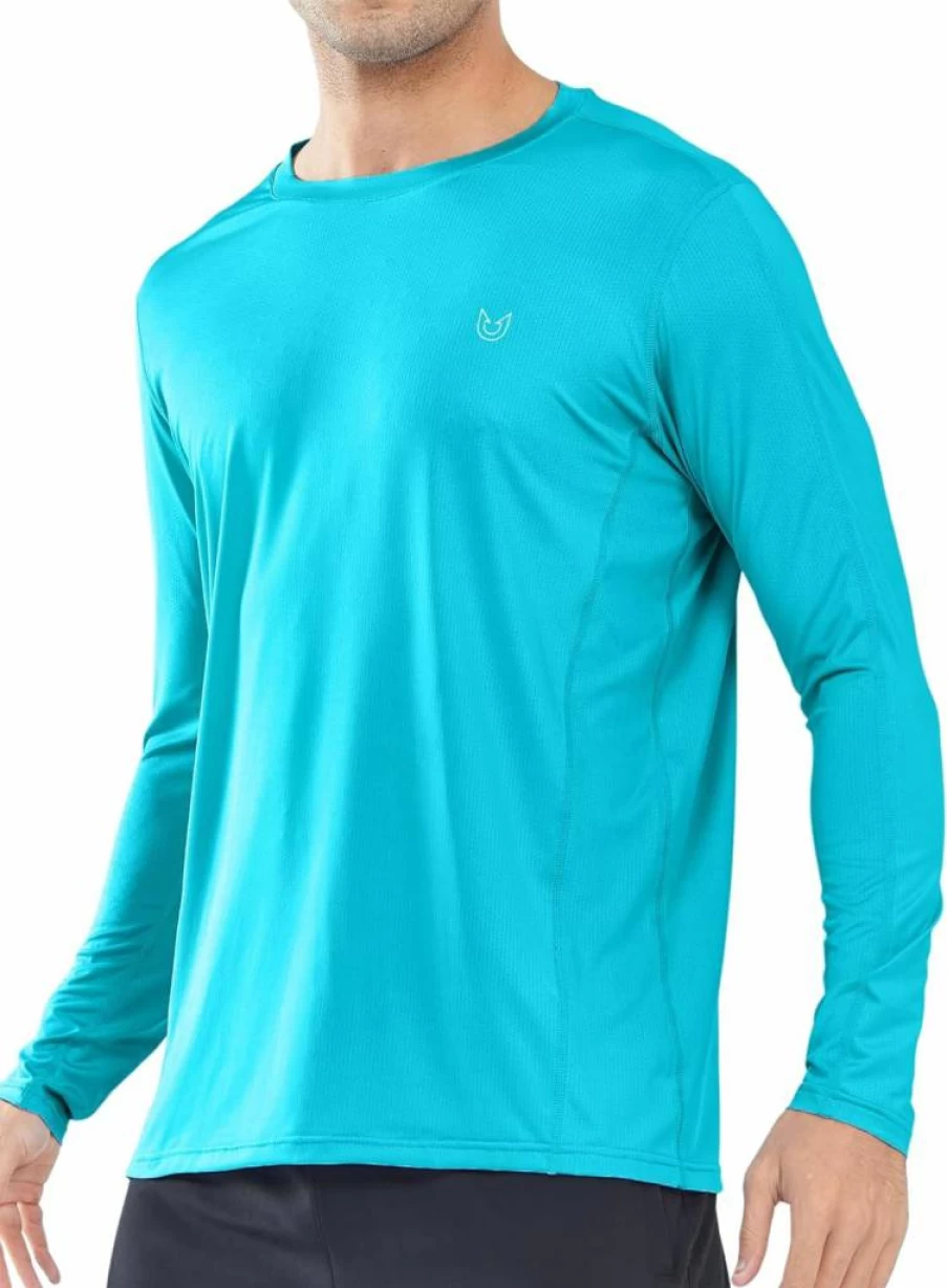 NORTHYARD Men's UPF 50+ Sun Protection Long Sleeve Shirt - Rash Guard, Swim, Running, Fishing & UV Hiking Shirt with SPF