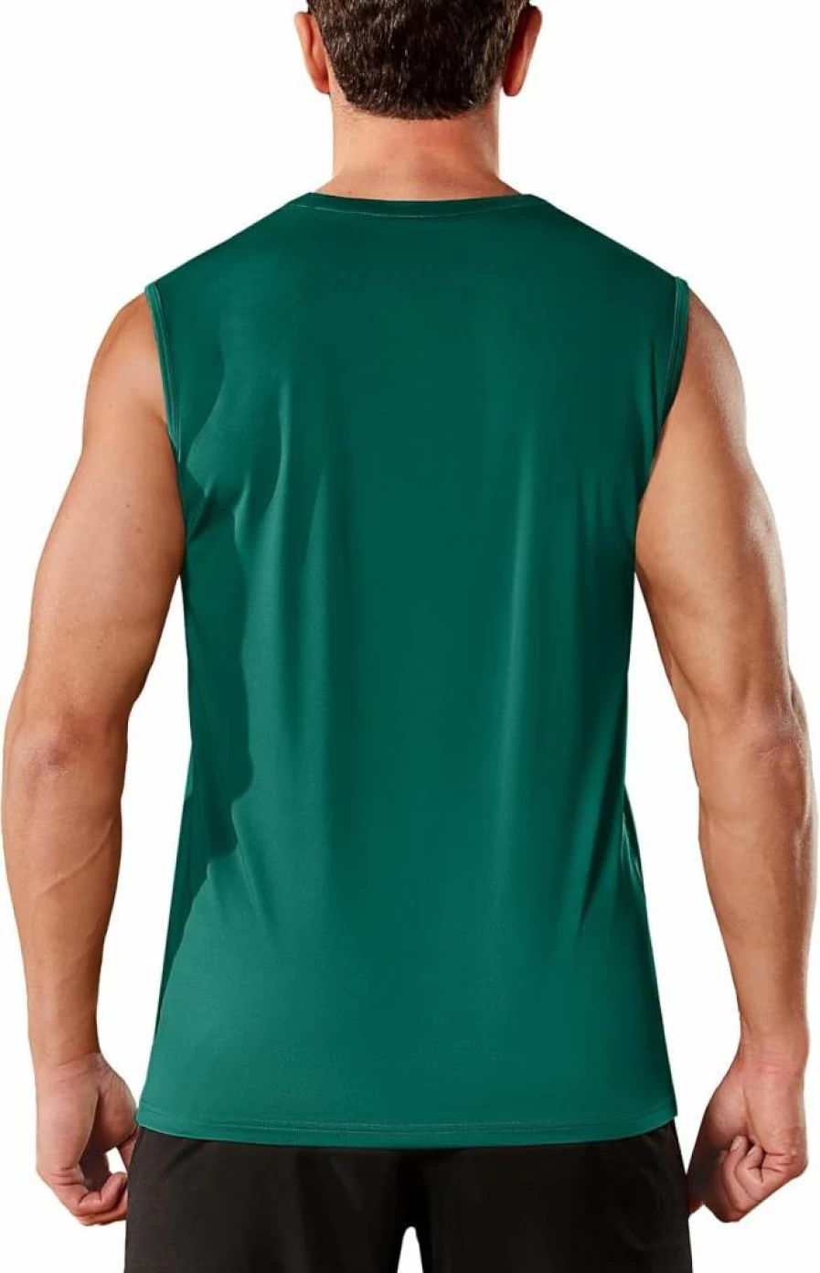 TACVASEN Men's UPF 50+ Sun Protection Sleeveless Tank Top - Quick Dry Athletic Shirt for Gym & Workout