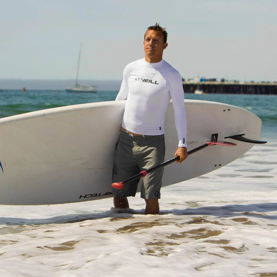 O'Neill Men's UPF 50+ Long Sleeve Rash Guard - Basic Skins Sun Protection Swim Shirt