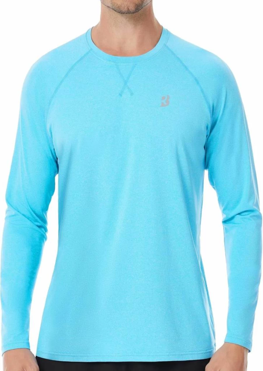 Roadbox UPF 50+ Men's Sun Protection Shirt - Lightweight Long Sleeve Rash Guard for Swimming, Fishing, Hiking & Running