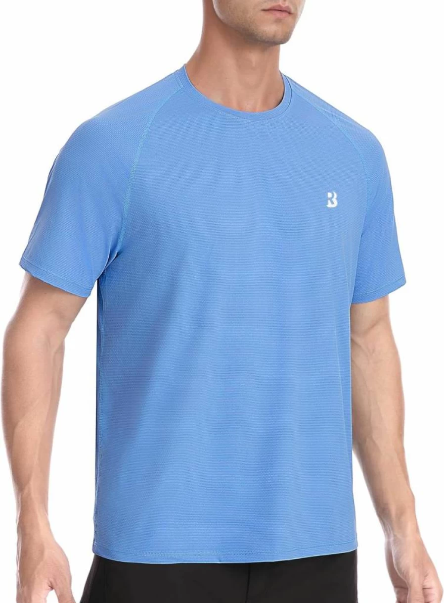 Roadbox UPF 50+ Men's Short Sleeve Rash Guard - Quick Dry UV Sun Protection Shirt for Surfing, Swimming, Beach & Fishing