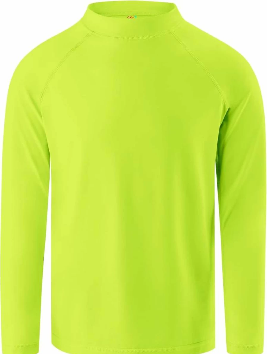 OYJ Boys Long Sleeve Rash Guard Swim Shirt UPF 50+ Sun Protection for Toddler Kids Youth Teen (2T-16Y) - Water Surfing UV Shirt