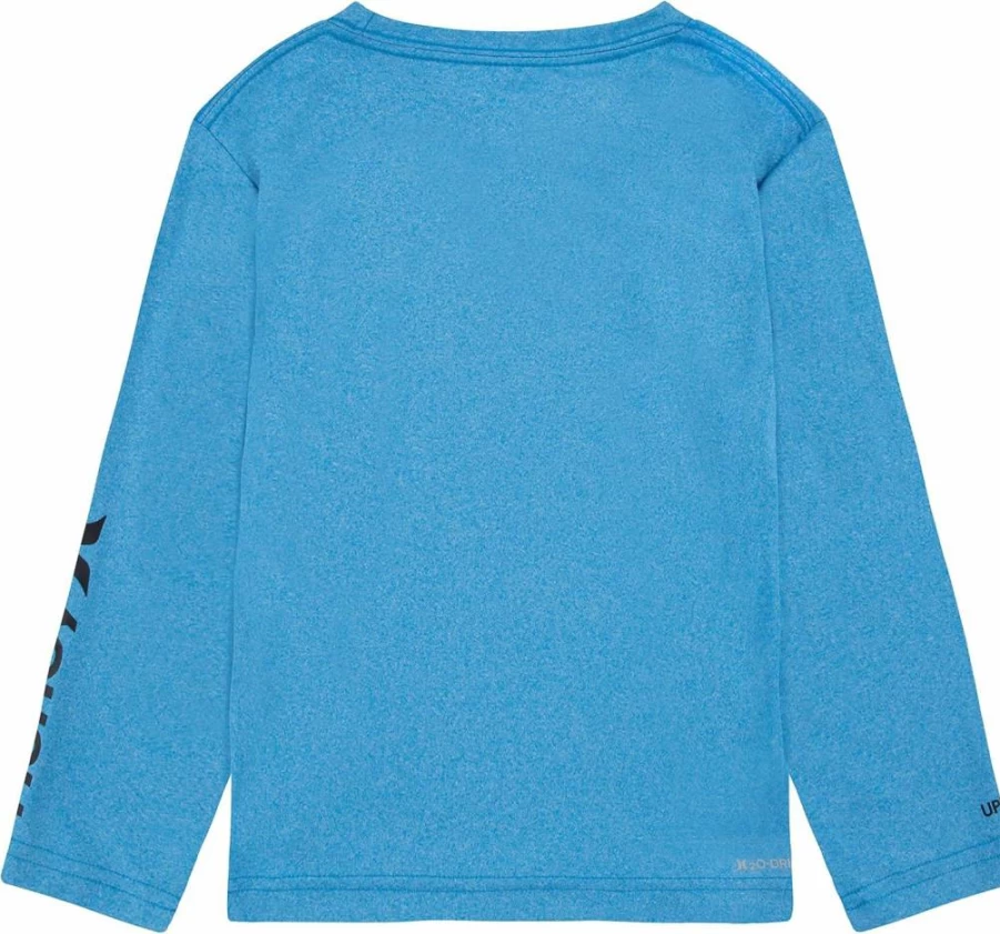 Hurley Boys' UPF 50+ Sun Protection Long Sleeve Rashguard Swim Shirt for Kids
