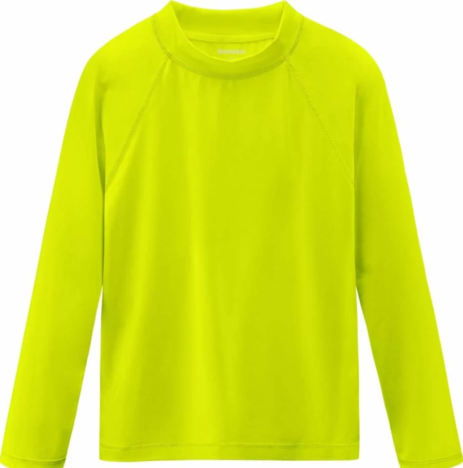 Smarash UPF 50+ Boys Long Sleeve Rash Guard Swim Shirt - Youth Kids Sun Protection Swimwear, Quick Dry Surfing Shirt for Water Sports