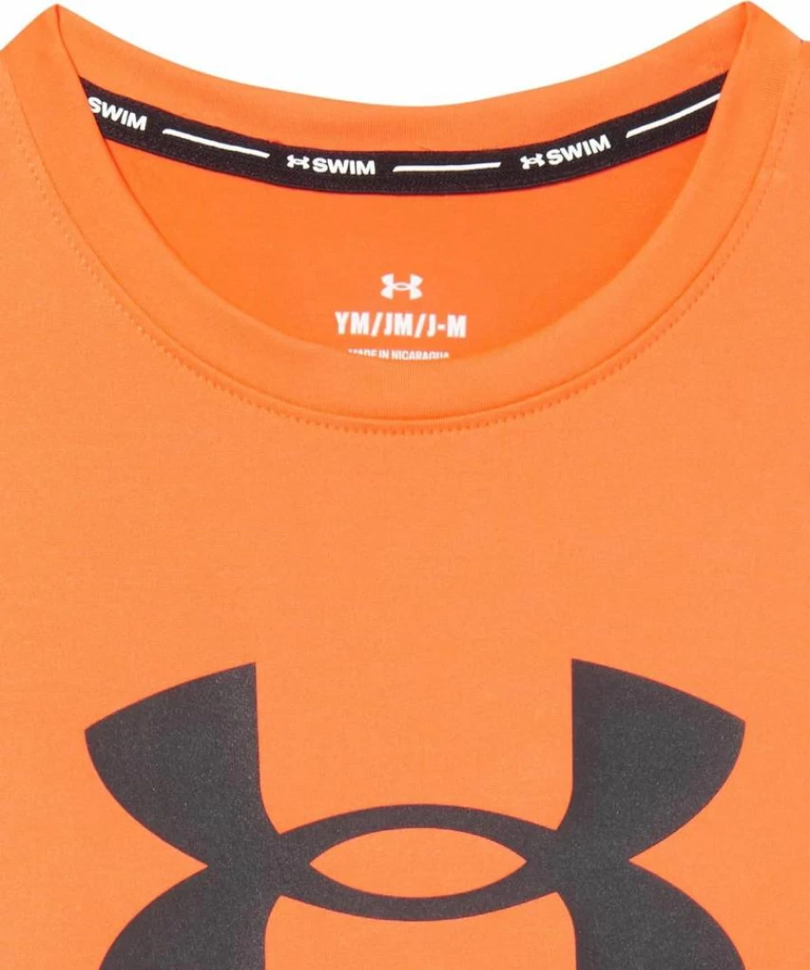 Under Armour Boys' UPF 40+ Sun Protection Swim Shirt, Quick-Dry Rash Guard with Saltwater Resistance