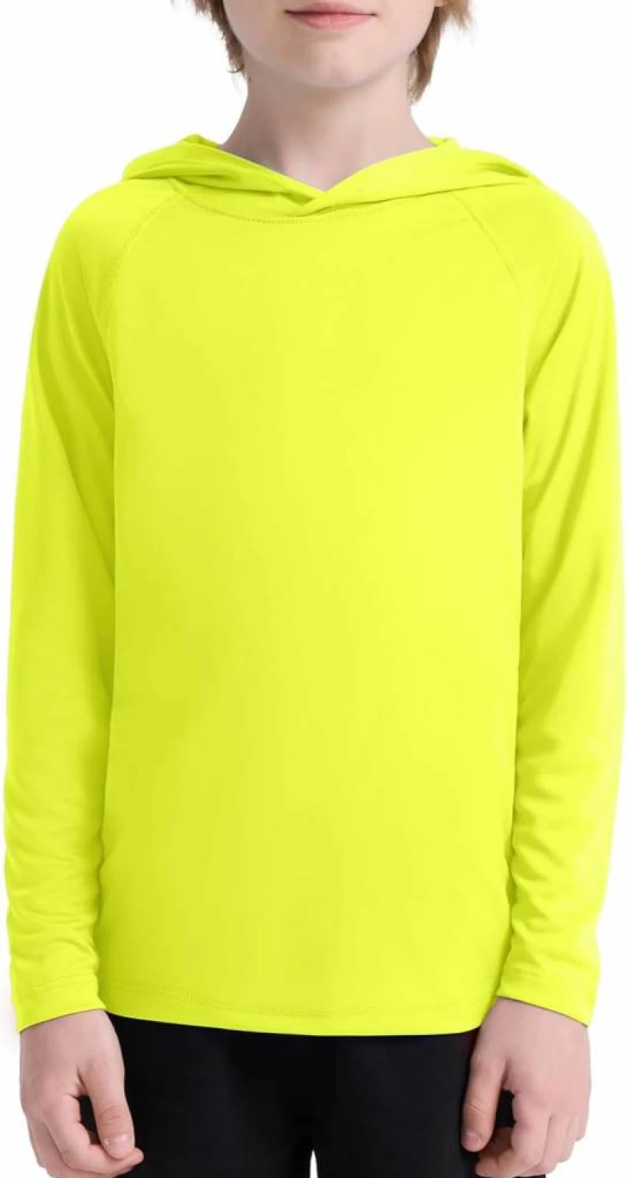 EoBeKee Kids UPF 50+ Sun Protection Swim Shirt - Long Sleeve Rash Guard with Hood for Boys & Girls, UV Blocking Beach Fishing Shirt