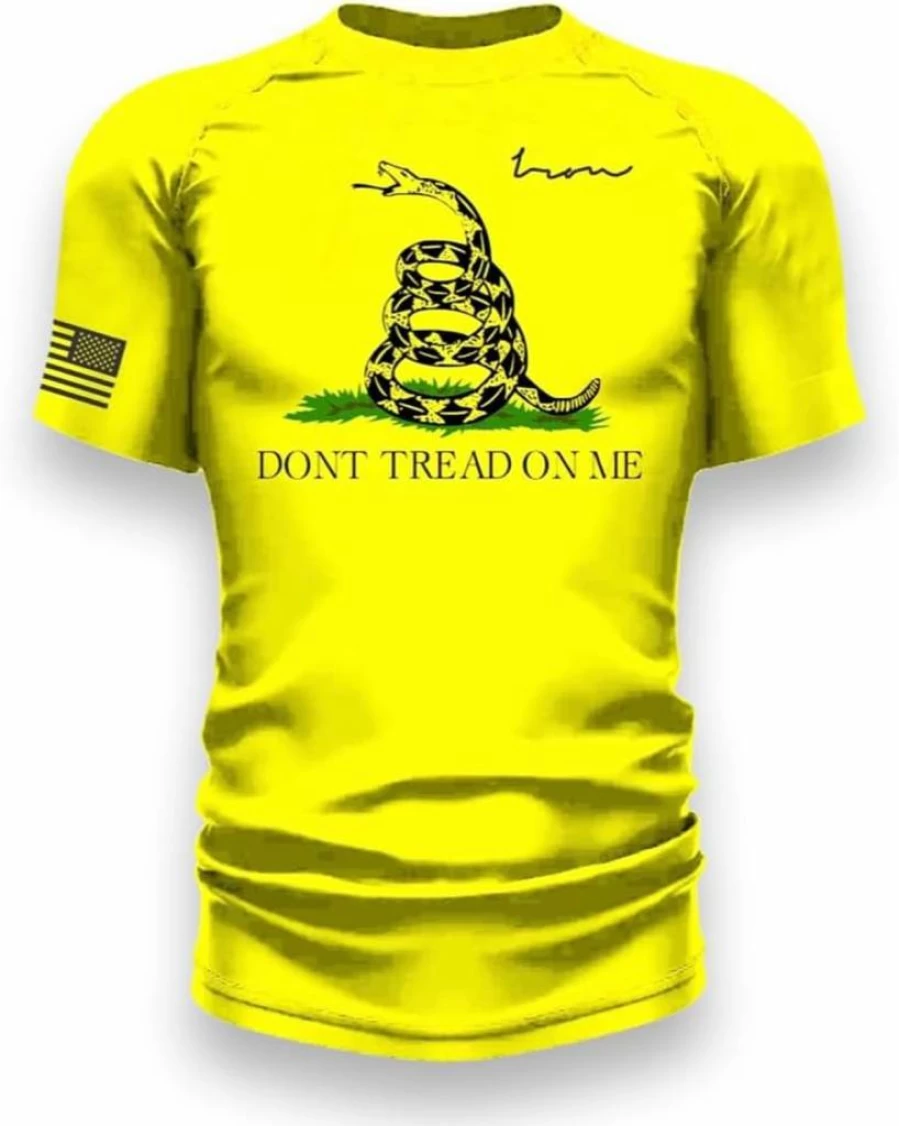 Iron Jiu Jitsu Don't Tread On Me BJJ No Gi Rash Guard For Men - MMA & Grappling Rashguard