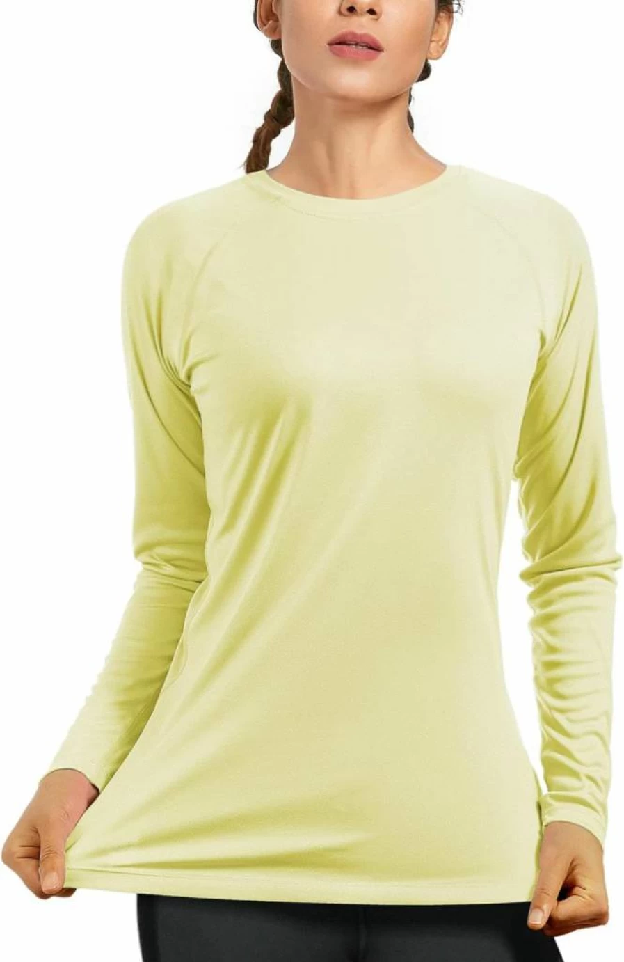 Isnowood Women's UPF 50+ Sun Protection Long Sleeve Shirt - UV Rash Guard Swim Top for Swimming, Hiking, Running & Workout