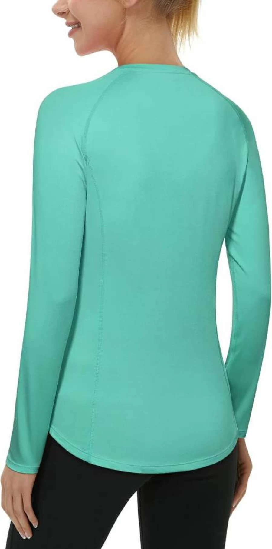 Roadbox Women's UPF 50+ Long Sleeve Rash Guard Swim Shirt Sun Protection Athletic Swim Top
