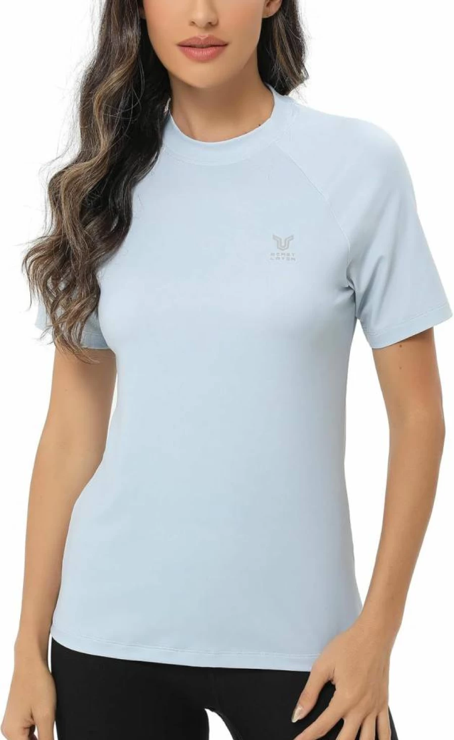 ADOREISM Women's UPF 50+ Short Sleeve Rash Guard Quick-Dry Swim Shirt for Women